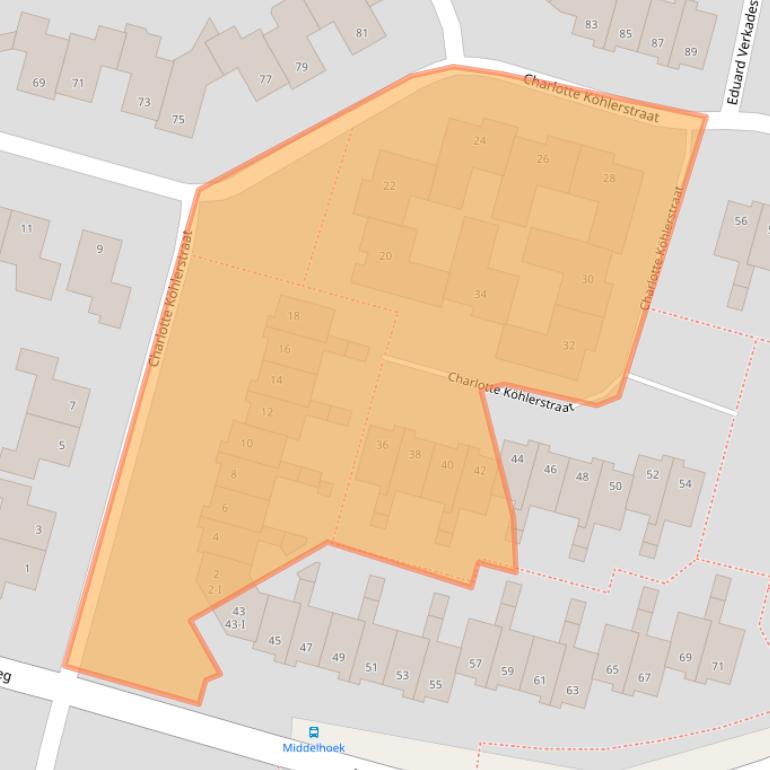 Kaart van postcodegebied 7558VD.