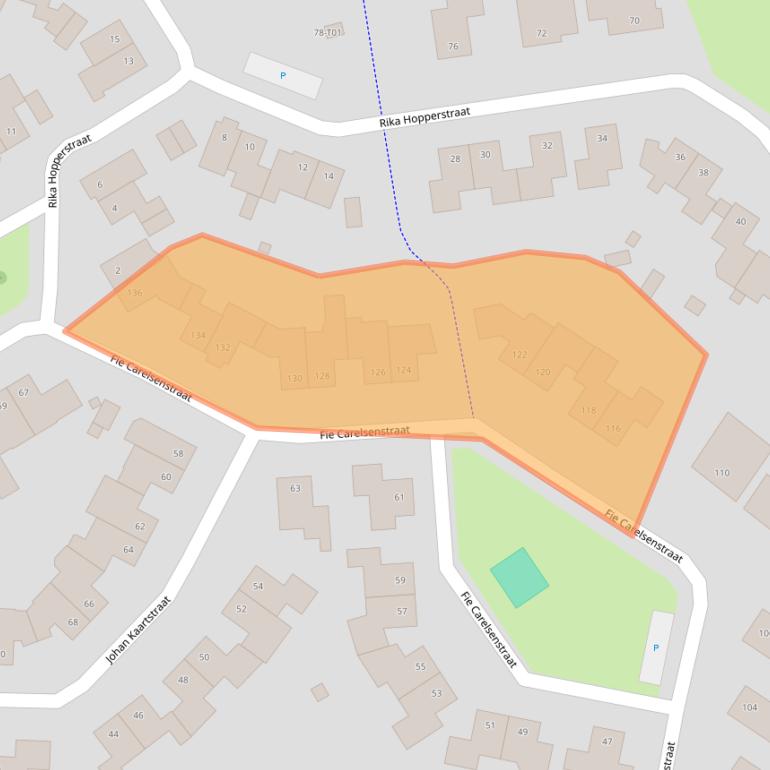 Kaart van postcodegebied 7558WD.