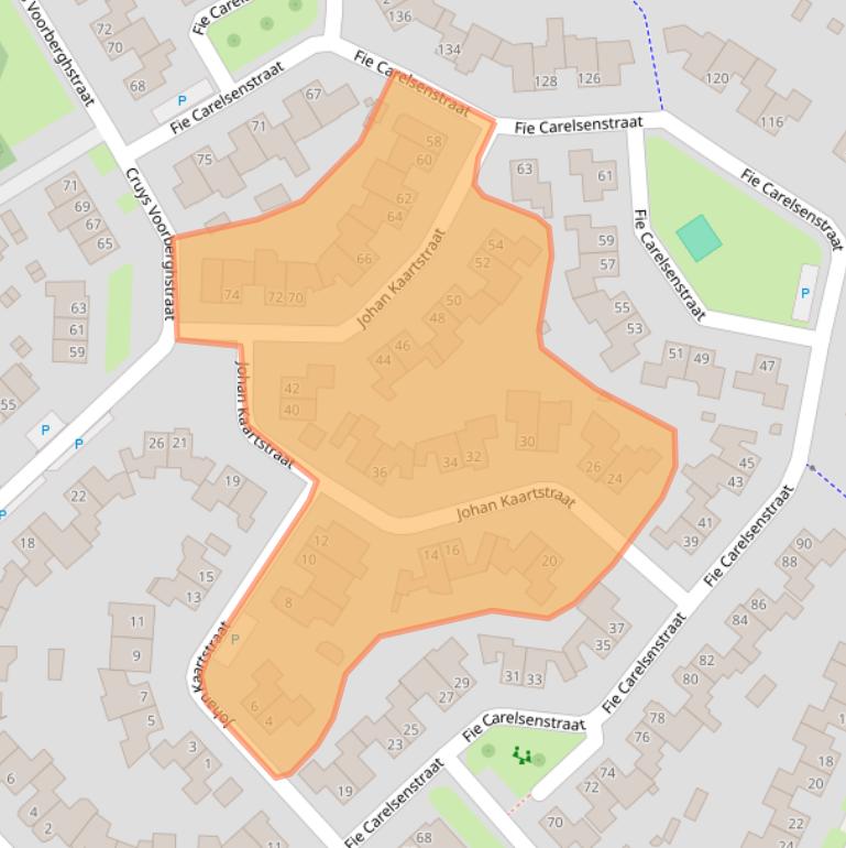 Kaart van postcodegebied 7558WG.