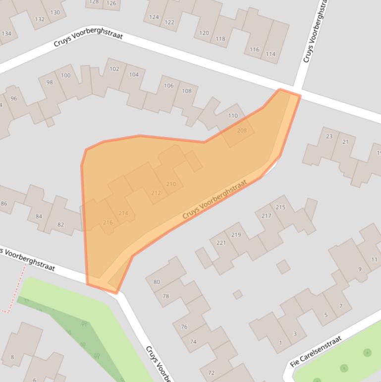 Kaart van postcodegebied 7558WR.