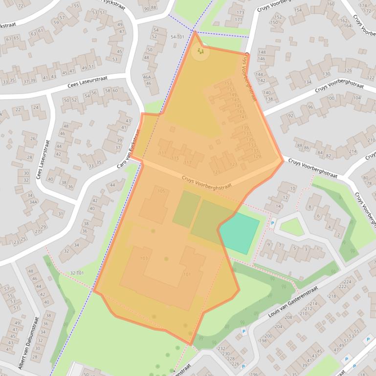 Kaart van postcodegebied 7558WV.