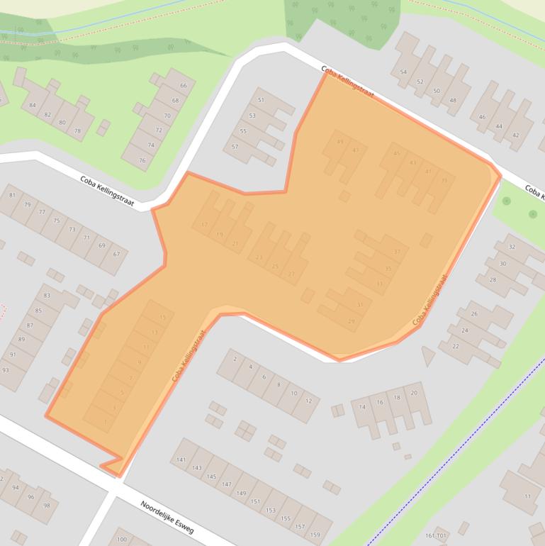 Kaart van postcodegebied 7558ZC.