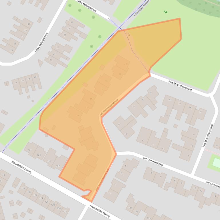 Kaart van postcodegebied 7558ZK.