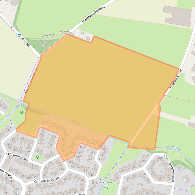 Kaart van postcodegebied 7558ZL.