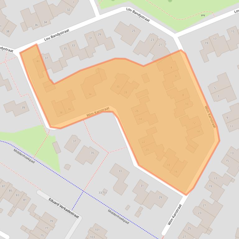 Kaart van postcodegebied 7558ZW.