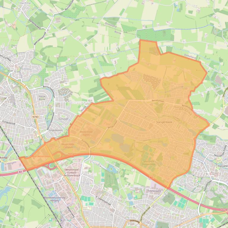 Kaart van postcodegebied 7559.