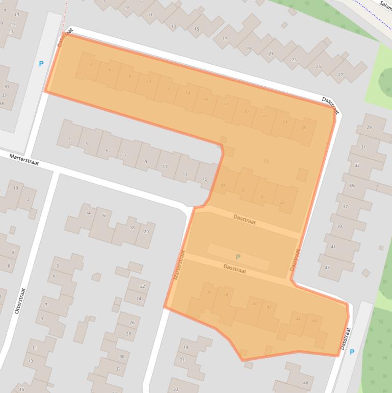 Kaart van postcodegebied 7559AC.