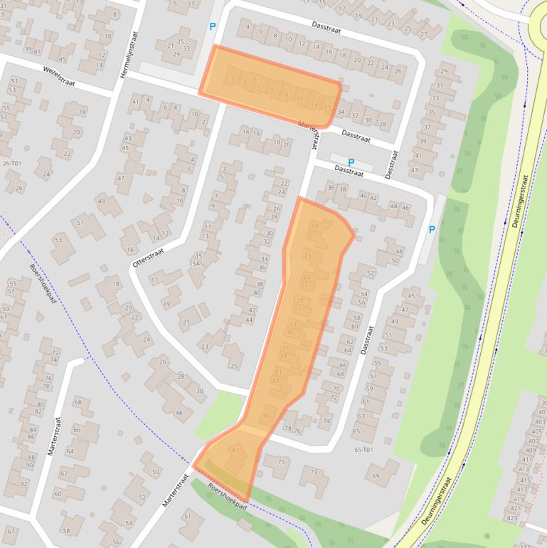 Kaart van postcodegebied 7559AE.