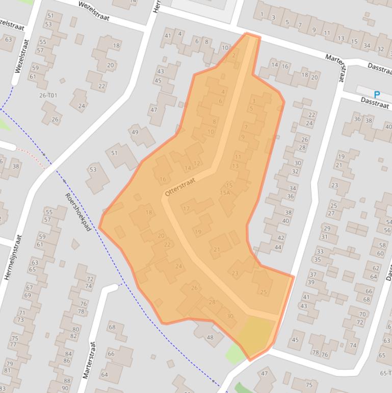 Kaart van postcodegebied 7559AK.