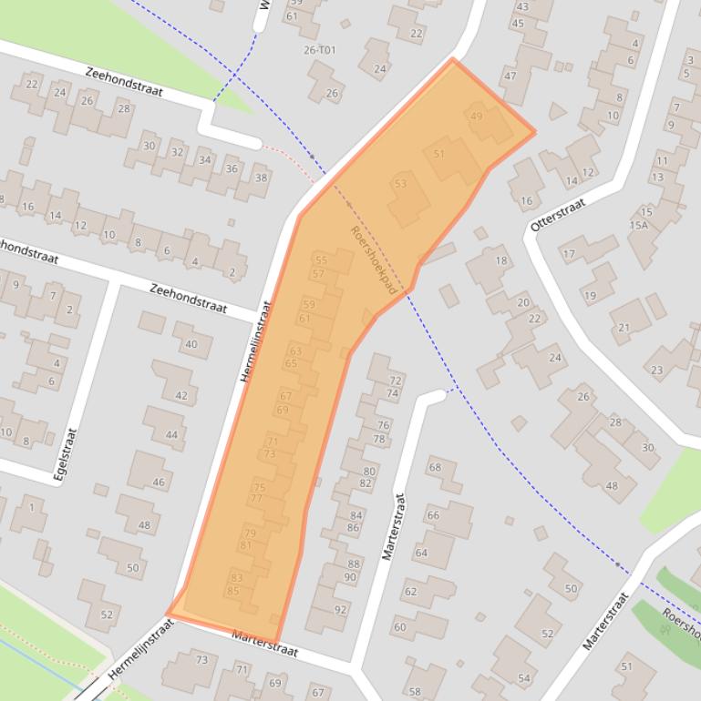 Kaart van postcodegebied 7559AM.