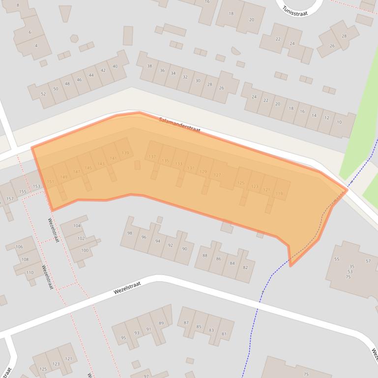 Kaart van postcodegebied 7559BG.