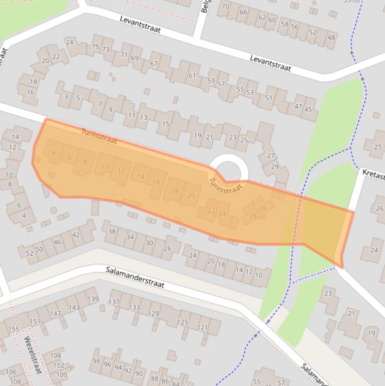 Kaart van postcodegebied 7559CB.