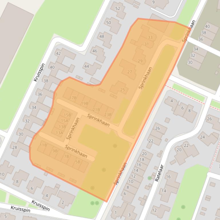 Kaart van postcodegebied 7559EJ.