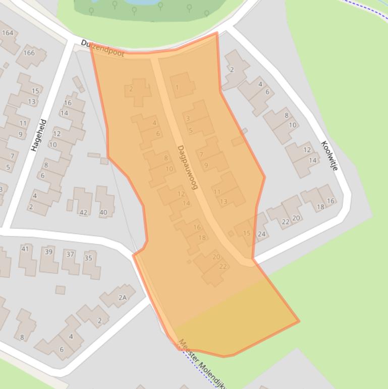 Kaart van postcodegebied 7559ER.