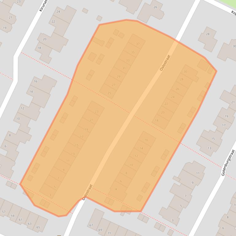 Kaart van postcodegebied 7559JJ.