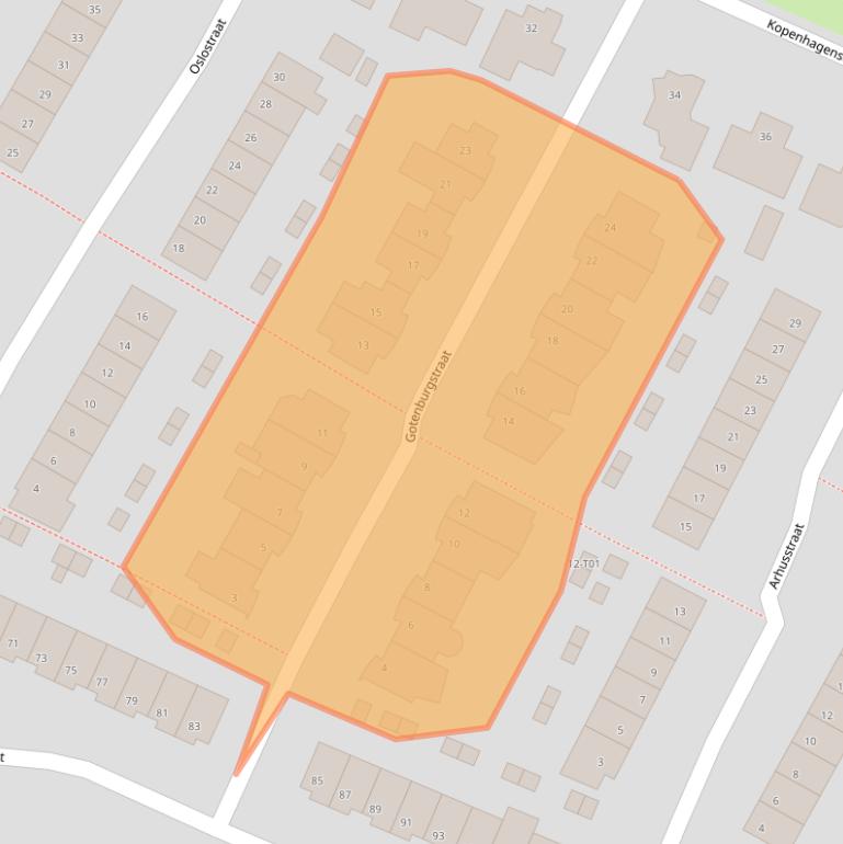 Kaart van postcodegebied 7559JK.