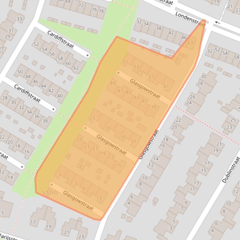 Kaart van postcodegebied 7559KE.