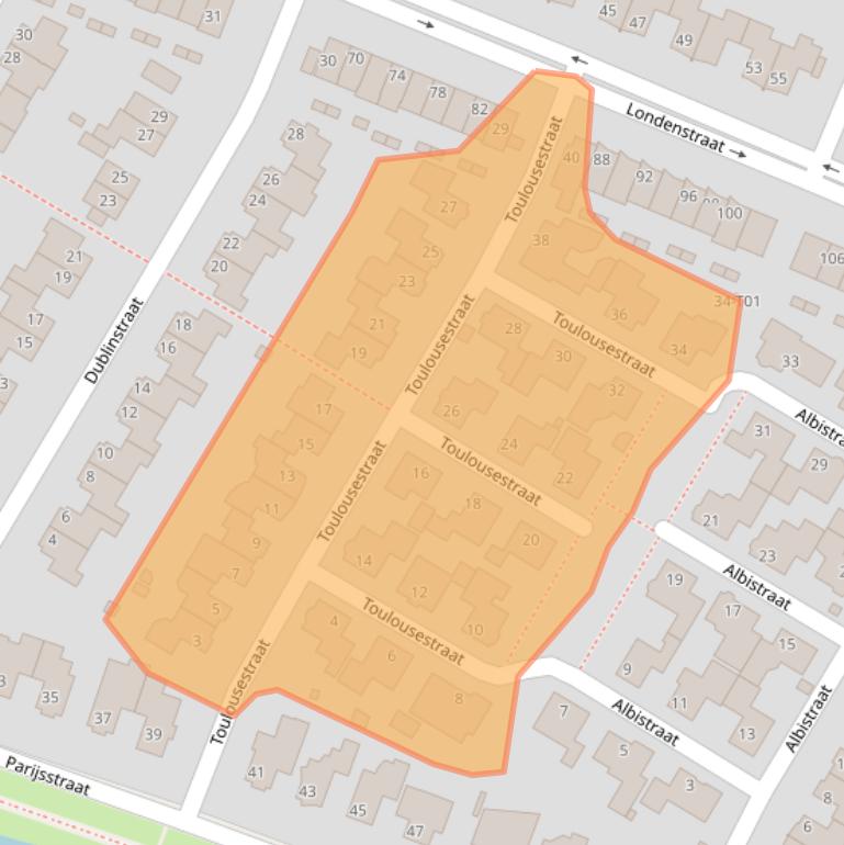 Kaart van postcodegebied 7559KH.