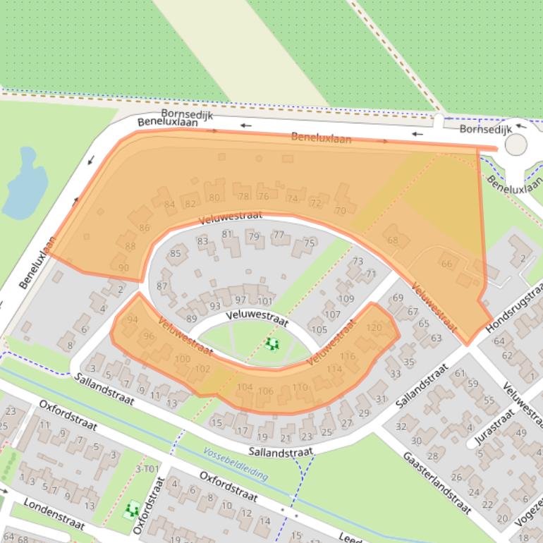 Kaart van postcodegebied 7559LH.