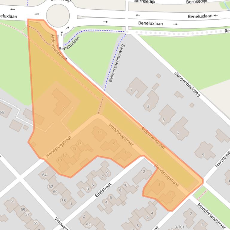 Kaart van postcodegebied 7559LP.