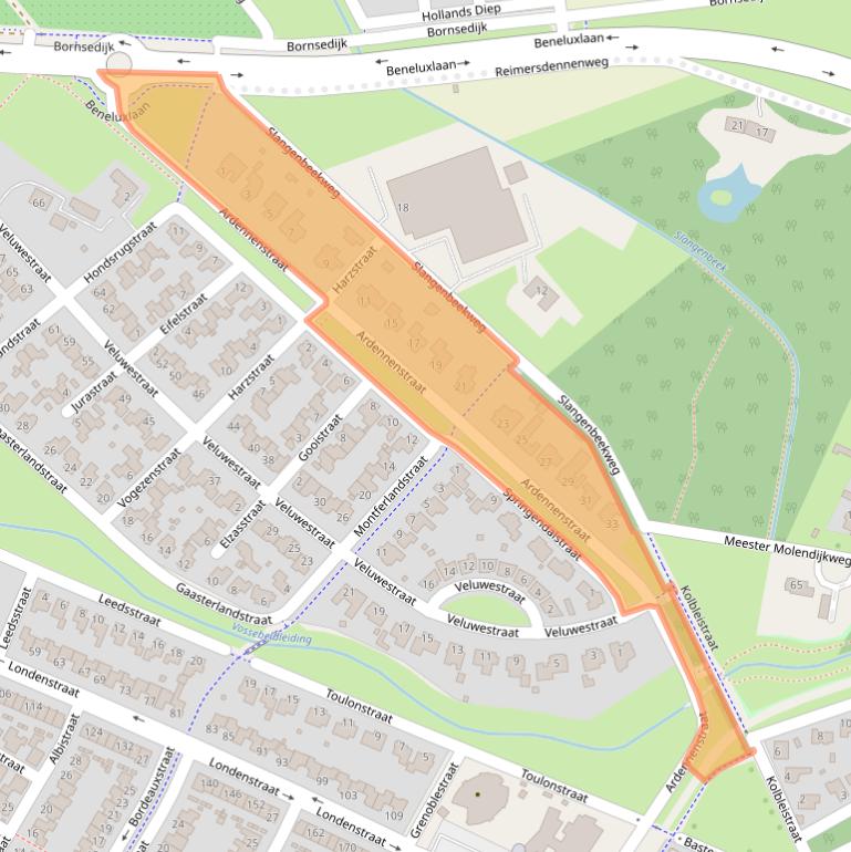 Kaart van postcodegebied 7559LT.