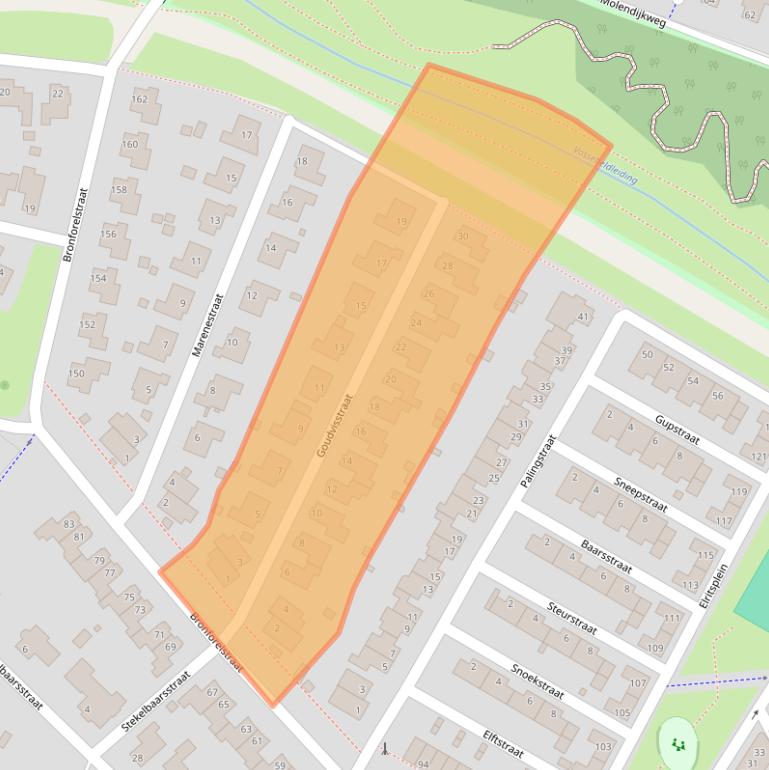 Kaart van postcodegebied 7559MP.