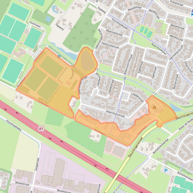 Kaart van postcodegebied 7559PJ.