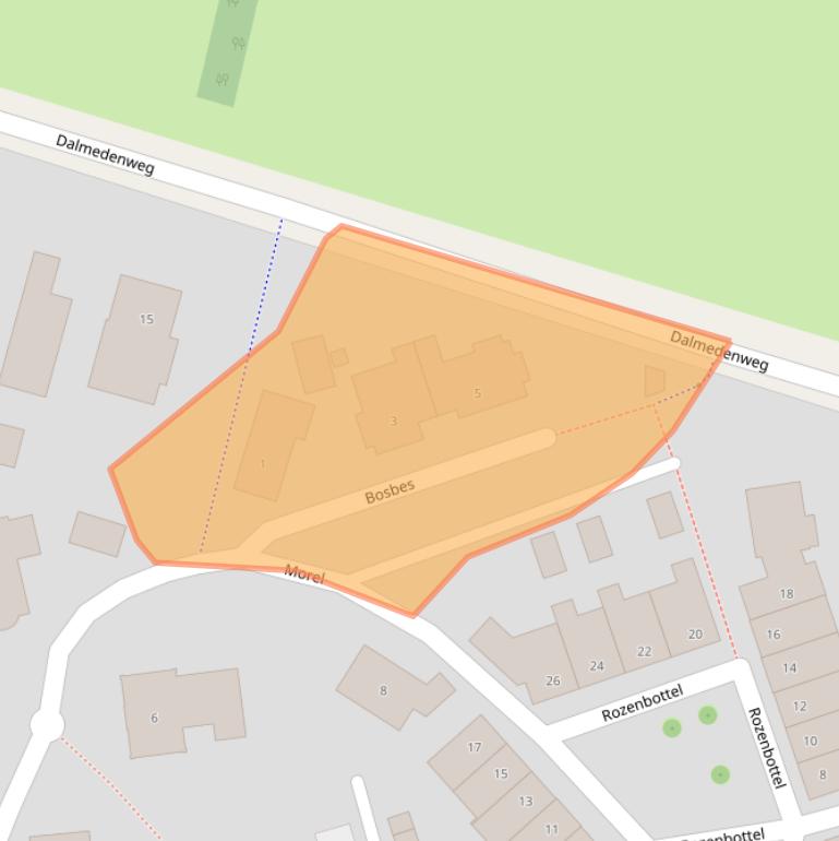 Kaart van postcodegebied 7559RH.