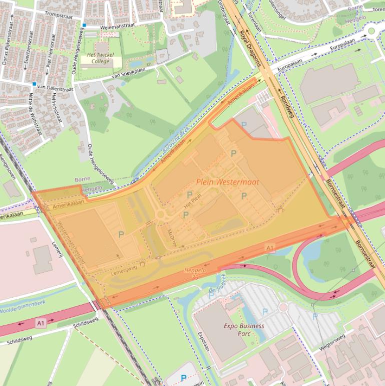 Kaart van postcodegebied 7559SR.