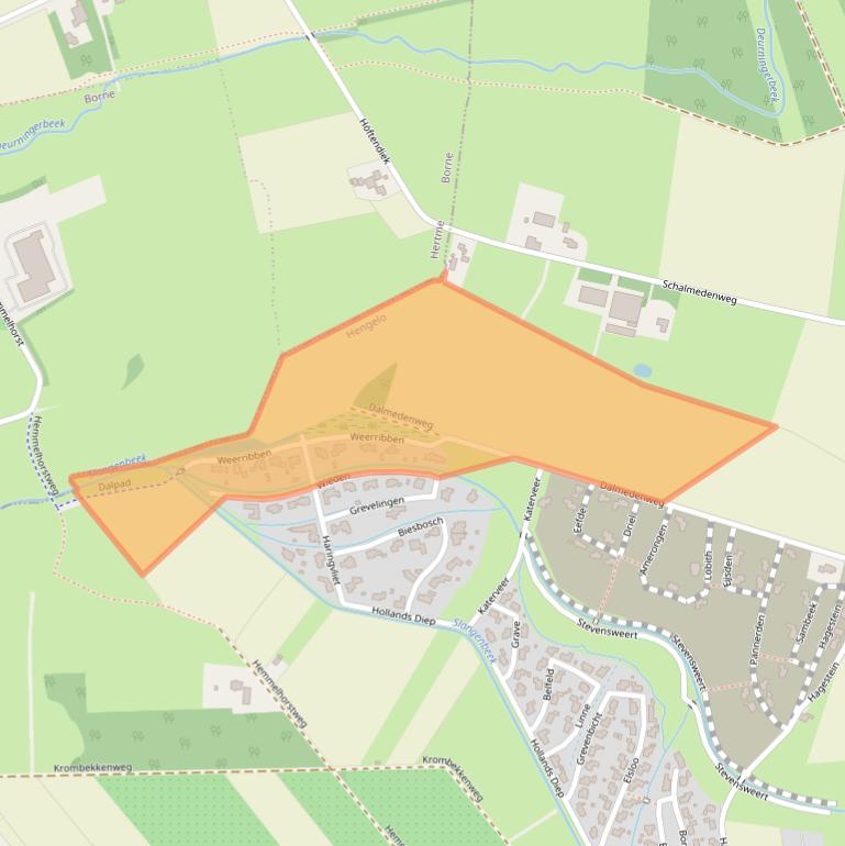 Kaart van postcodegebied 7559VH.