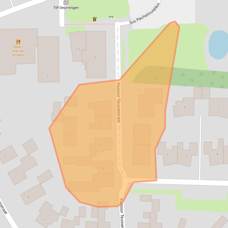 Kaart van postcodegebied 7561AE.