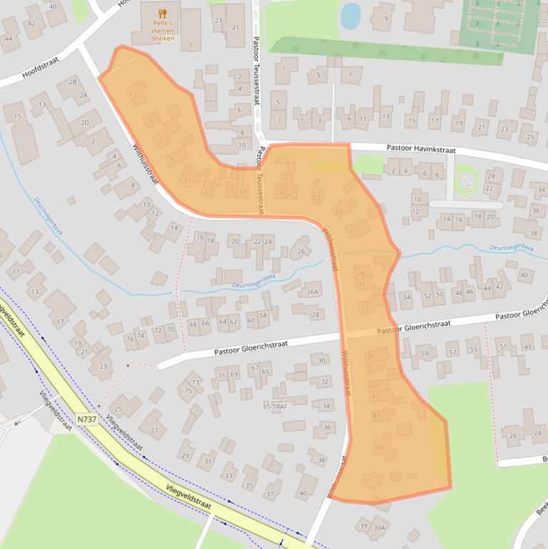 Kaart van postcodegebied 7561AG.