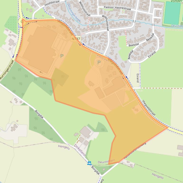 Kaart van postcodegebied 7561AT.