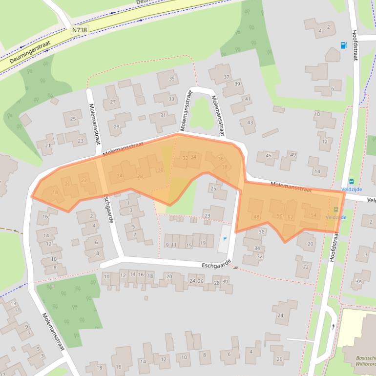 Kaart van postcodegebied 7561BE.