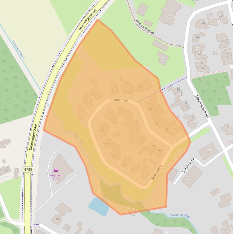 Kaart van postcodegebied 7561BH.