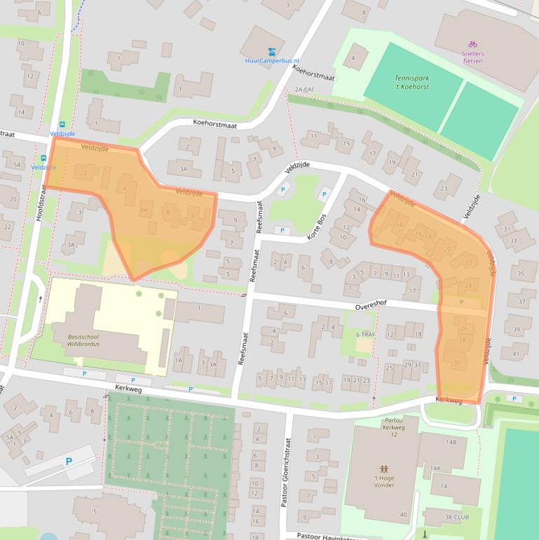 Kaart van postcodegebied 7561BV.