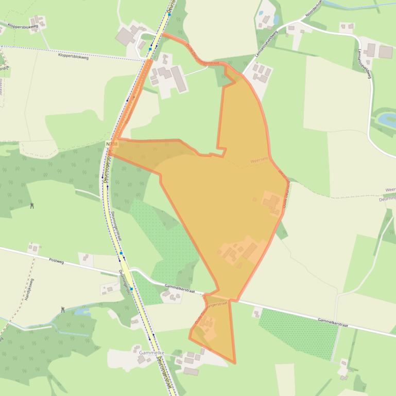 Kaart van postcodegebied 7561PJ.