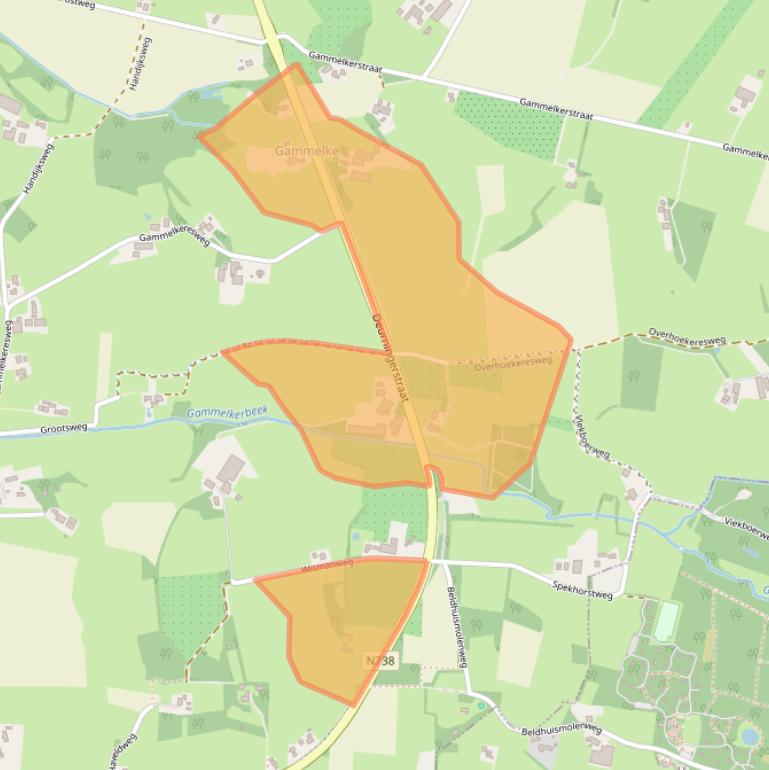 Kaart van postcodegebied 7561PK.