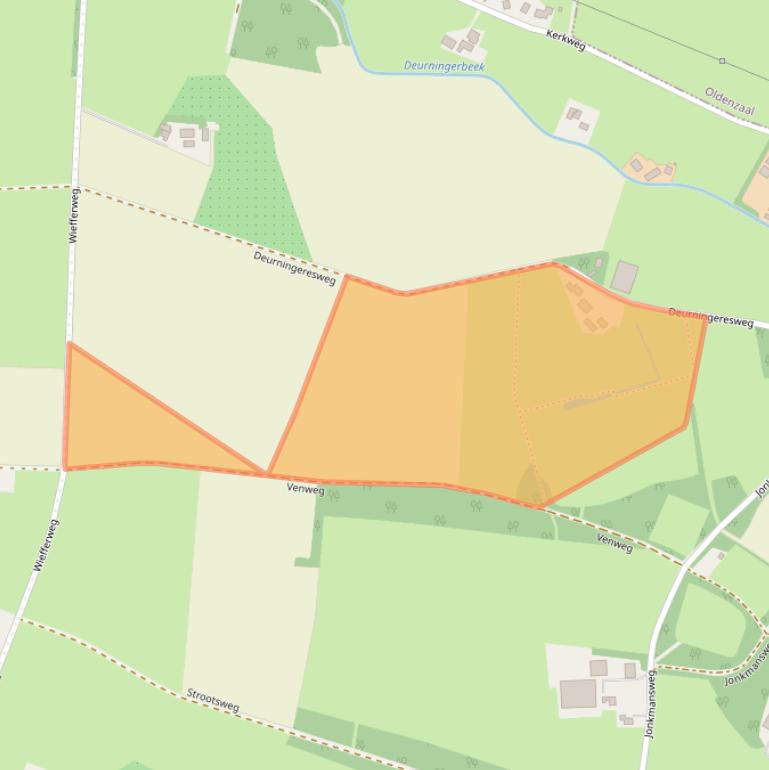 Kaart van postcodegebied 7561PW.