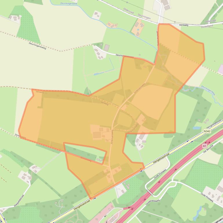 Kaart van postcodegebied 7561PZ.