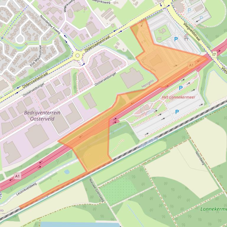 Kaart van postcodegebied 7561RL.