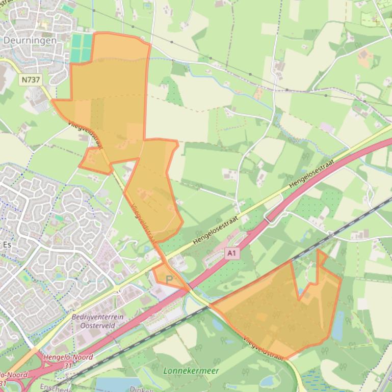 Kaart van postcodegebied 7561RV.
