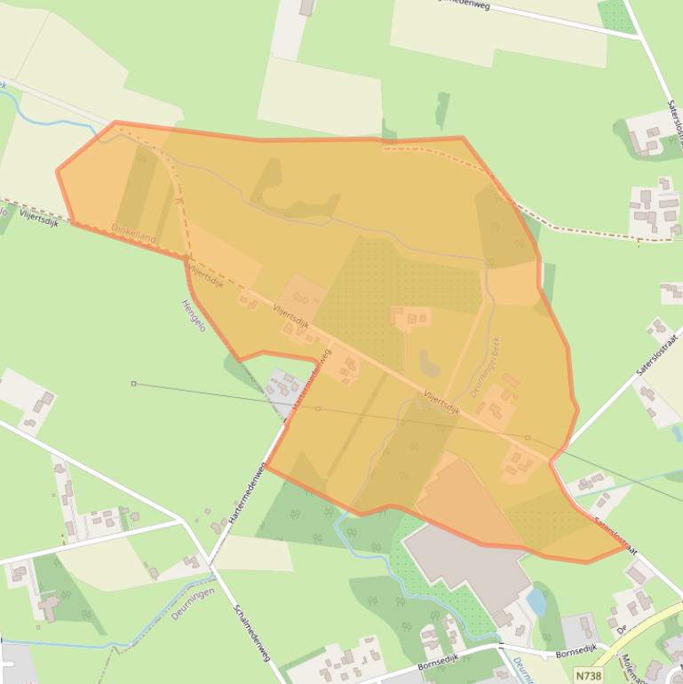 Kaart van postcodegebied 7561RZ.