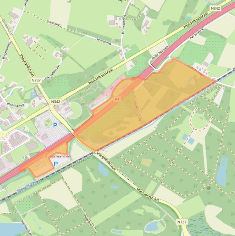 Kaart van postcodegebied 7561VA.