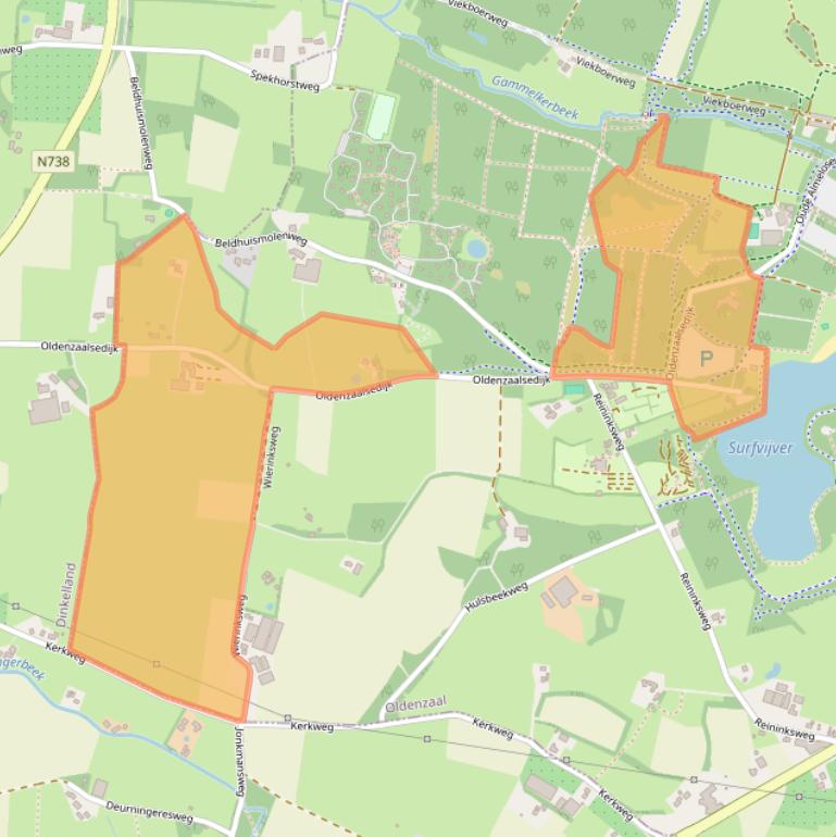 Kaart van postcodegebied 7562PD.