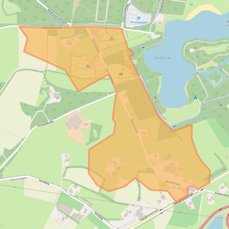 Kaart van postcodegebied 7562PJ.