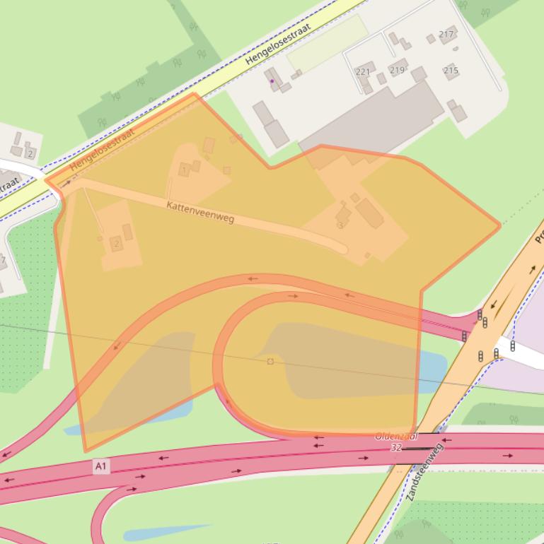 Kaart van postcodegebied 7562RB.