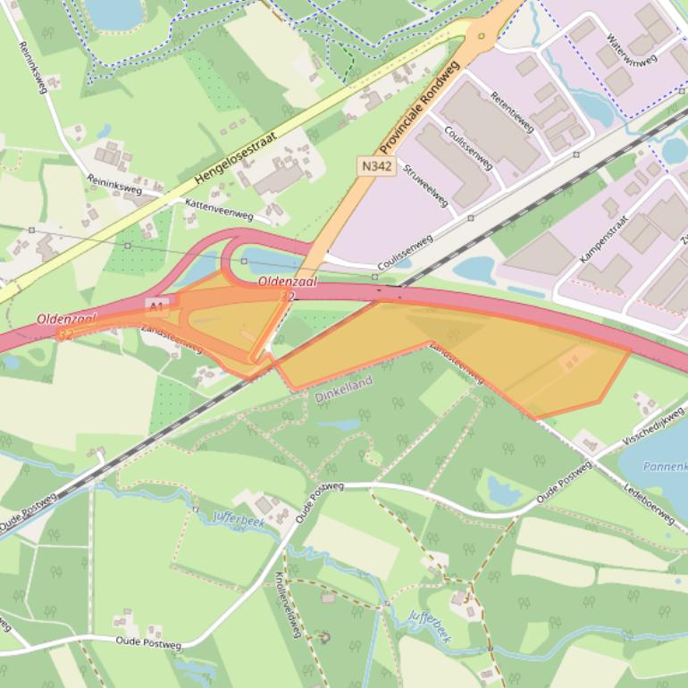 Kaart van postcodegebied 7562RC.