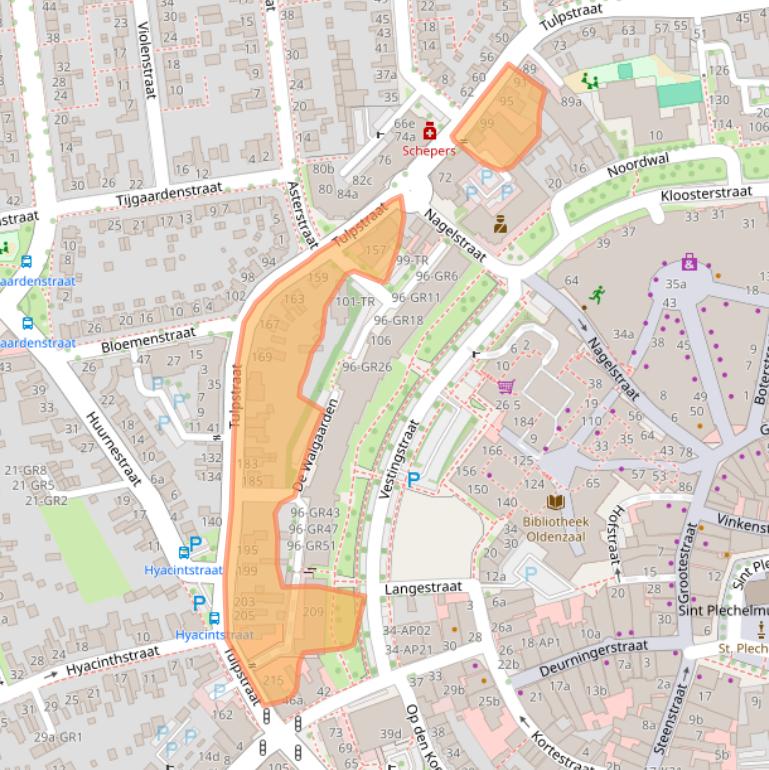 Kaart van postcodegebied 7571AB.
