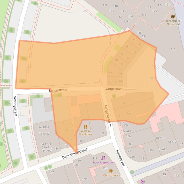 Kaart van postcodegebied 7571AK.